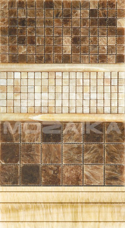 Мозаика 7M073-25P (M073-GP) (Onyx Yellow) серия Adriatica