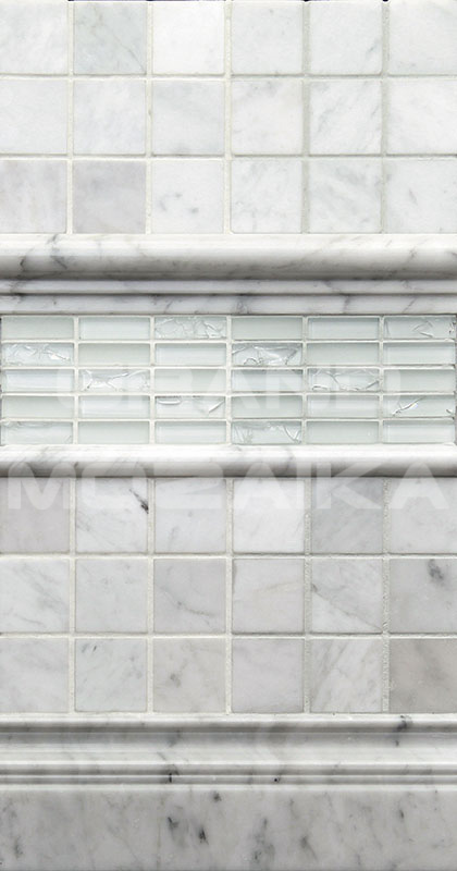 Мозаика 7M088-20P (Carrara) толщина 6мм серия Adriatica