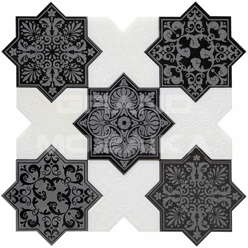 Плитка PNT (BLACK-WHITE) серия Pantheon Skalini