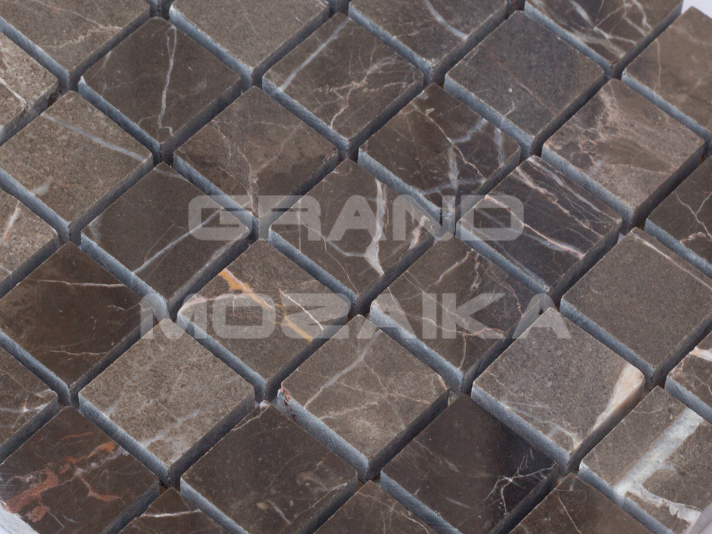 Мозаика АМ-3П (Choco Emperador Dark) 01.17 серия Marble