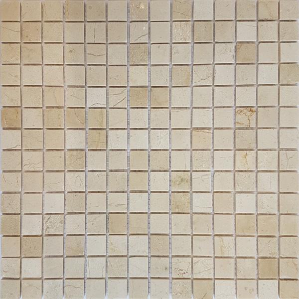 Мозаика АМ-10П (Crema Marfil) тонкая серия Marble Slim