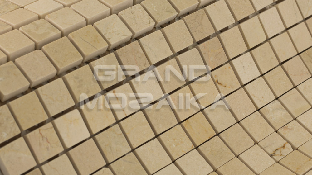 Мозаика АМ-10П (Crema Marfil) серия Marble