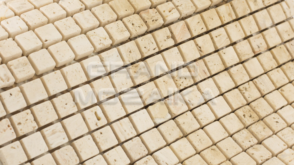 Мозаика АМ-11С (Travertine) серия Marble