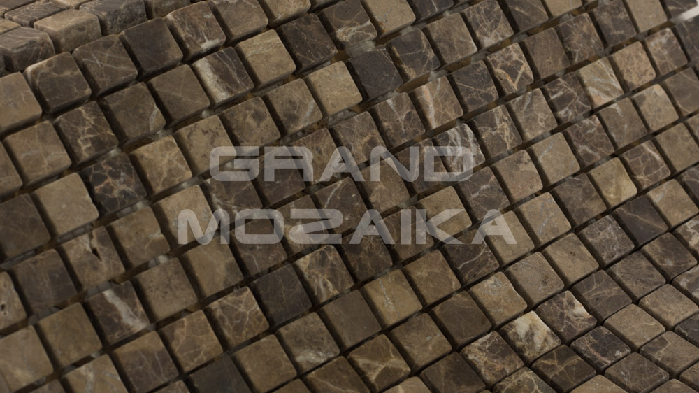 Мозаика АМ-1С (Emperador Dark) серия Marble