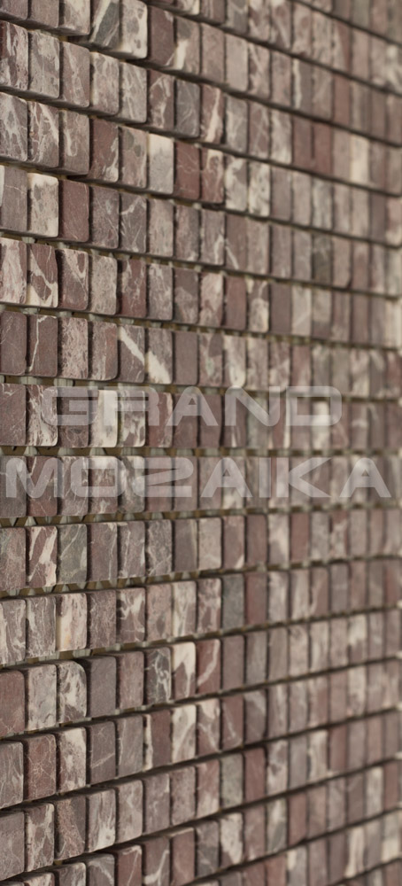 Мозаика АМ-49С (Rosso Levante) 15х15 серия Marble