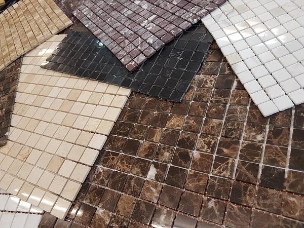 Мозаика АМ-4П (Emperador Light) тонкая серия Marble Slim