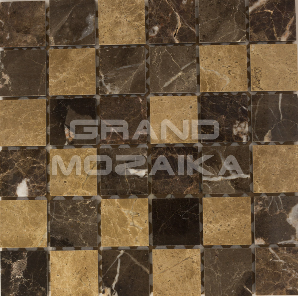 Мозаика АМ-1П+АМ-3П+АМ-4П (MIX Dark) серия Marble