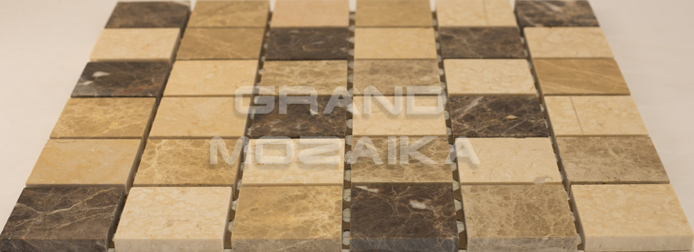 Мозаика АМ-1П+АМ-4П+АМ-10П (MIX Light) серия Marble