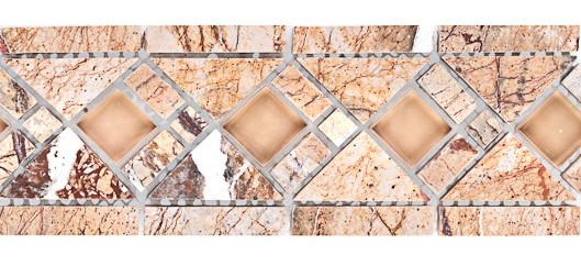 Бордюр мозаичный Forest Brown-L5 серия Бордюры Elegant