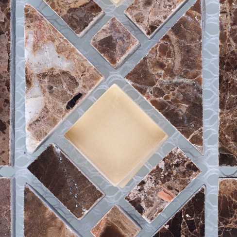 Бордюр мозаичный Dark Emperador-L5 серия Бордюры Elegant