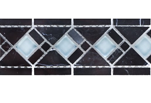 Бордюр мозаичный Nero-L5 серия Бордюры Elegant