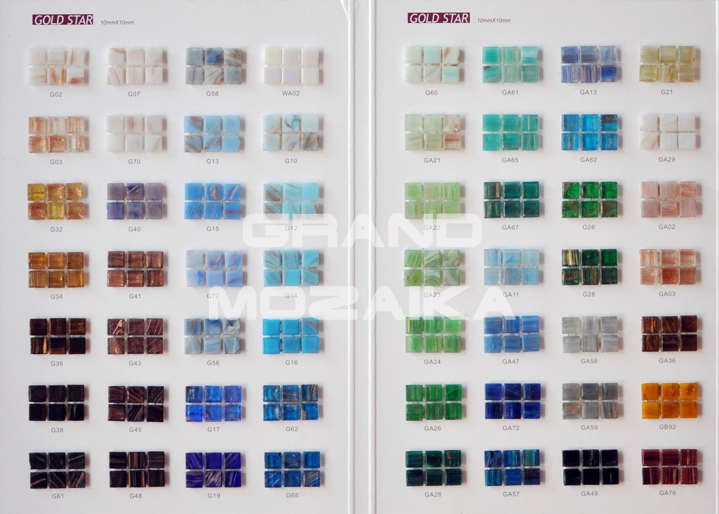 Мозаика GA36 (10X10) серия Goldstar