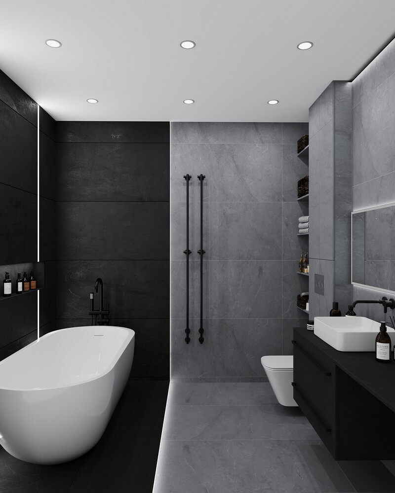 Плитка Barcelona Nero 60x120 5мм Matt серия Marbles