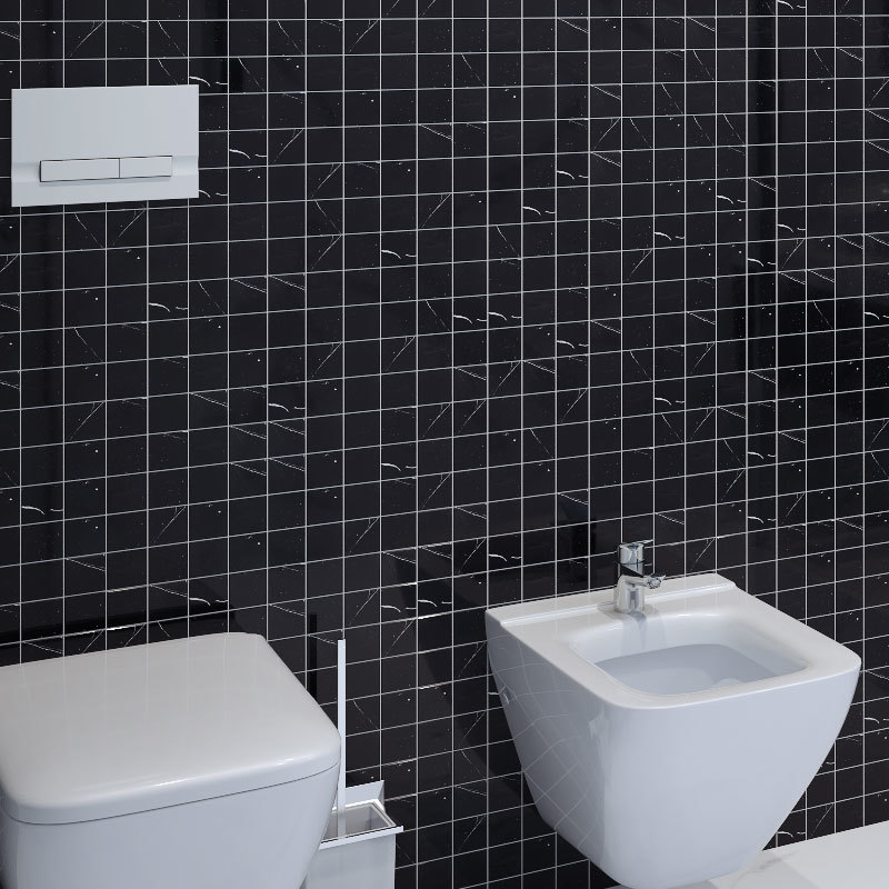 Мозаика Black Polished 48X48 серия Wild Stone