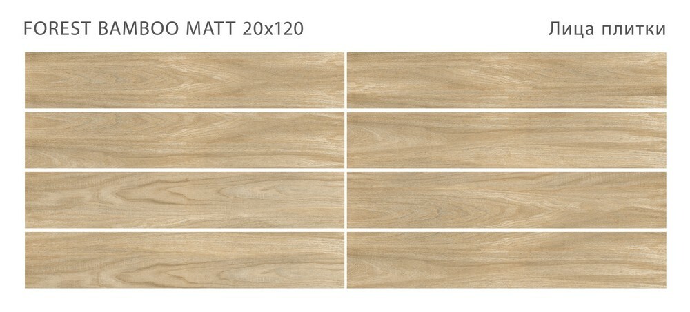 Плитка FOREST BAMBOO 20X120 DG MATT серия Forest