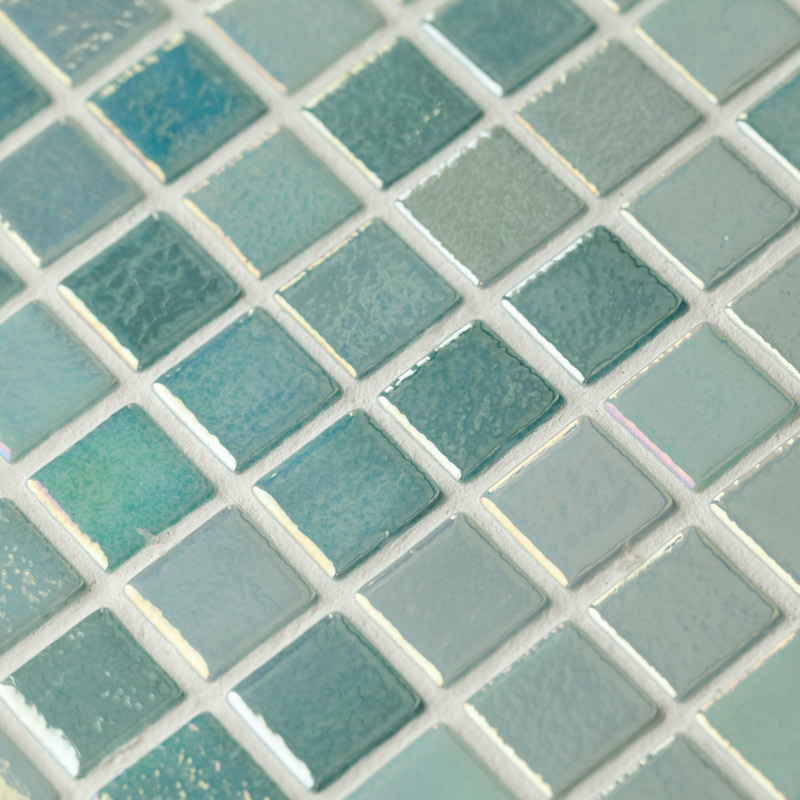 Мозаика Mix Green 553/554 сетка серия Shell Glass