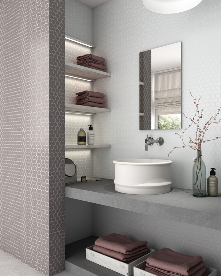 Мозаика Matt 926 Hex Frappe серия Nordic