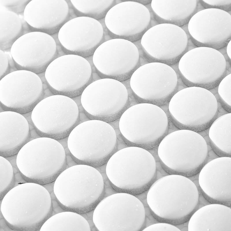 Мозаика Penny Round White Matt (NK41000) серия Homework