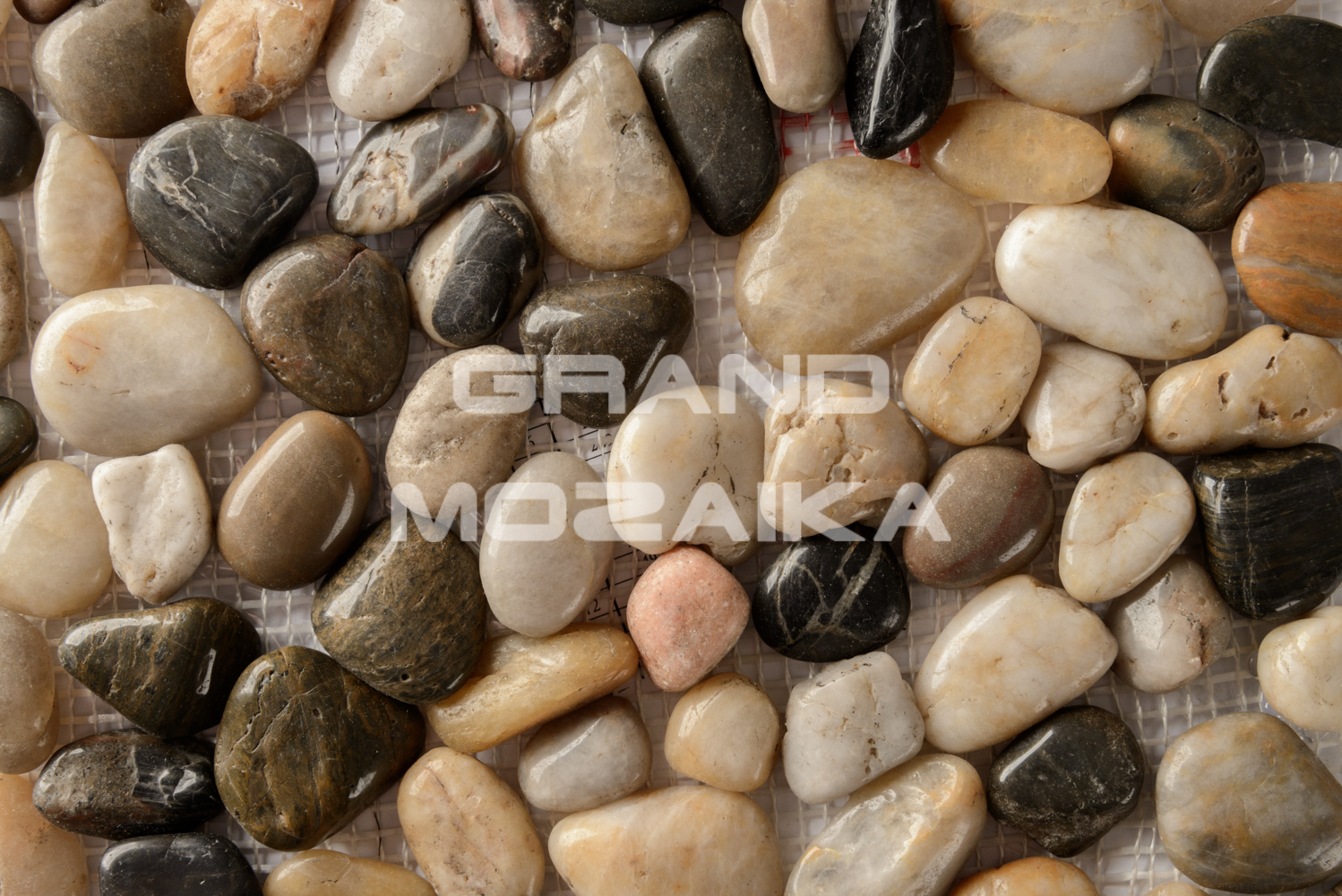 Мозаика 052353 MS00-5HP ГАЛЬКА ГЛАМУР-ГЛЯНЕЦ шлифованная серия Nature