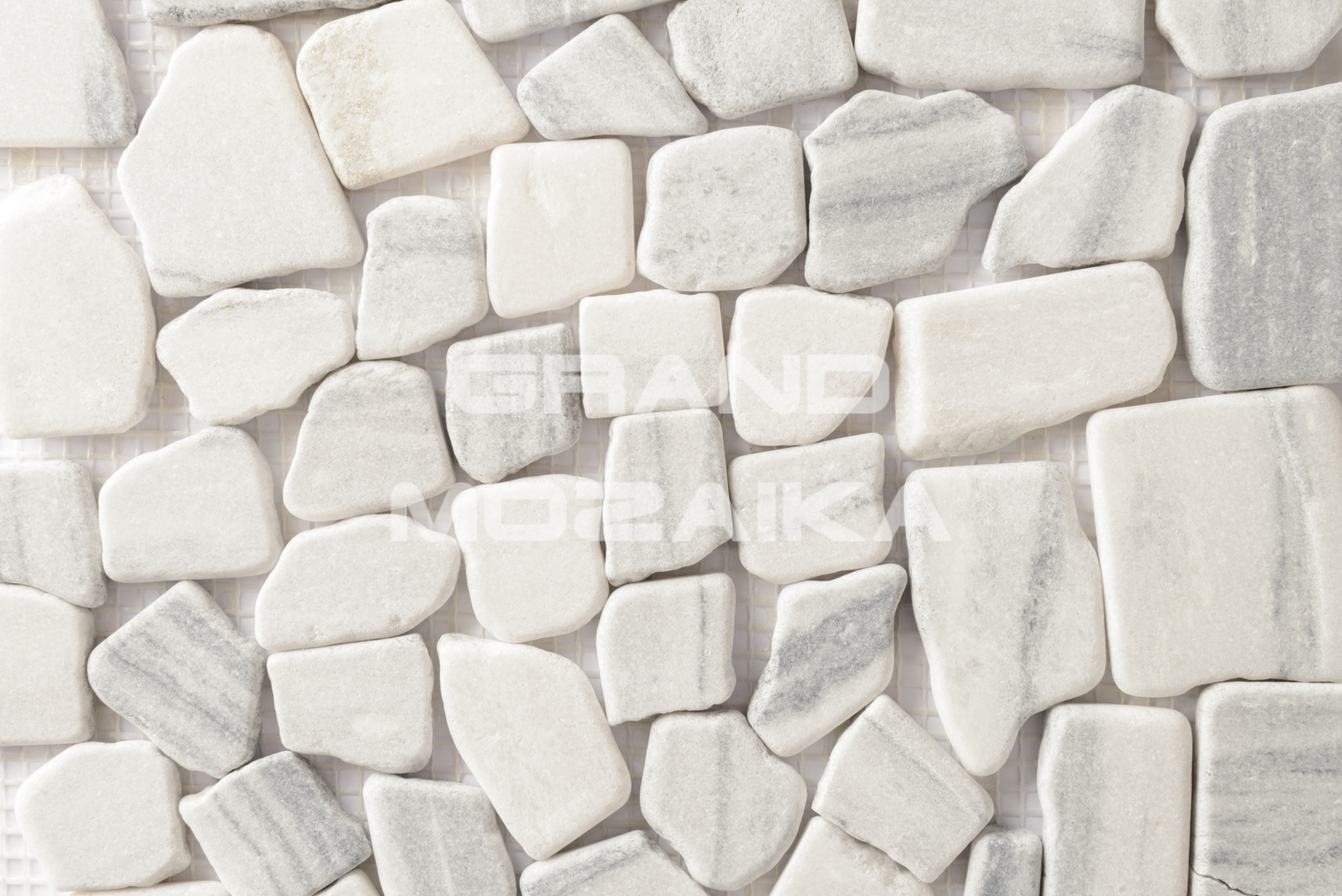 Мозаика 052372 MS7019 МРАМОР серый квадратный серия Nature