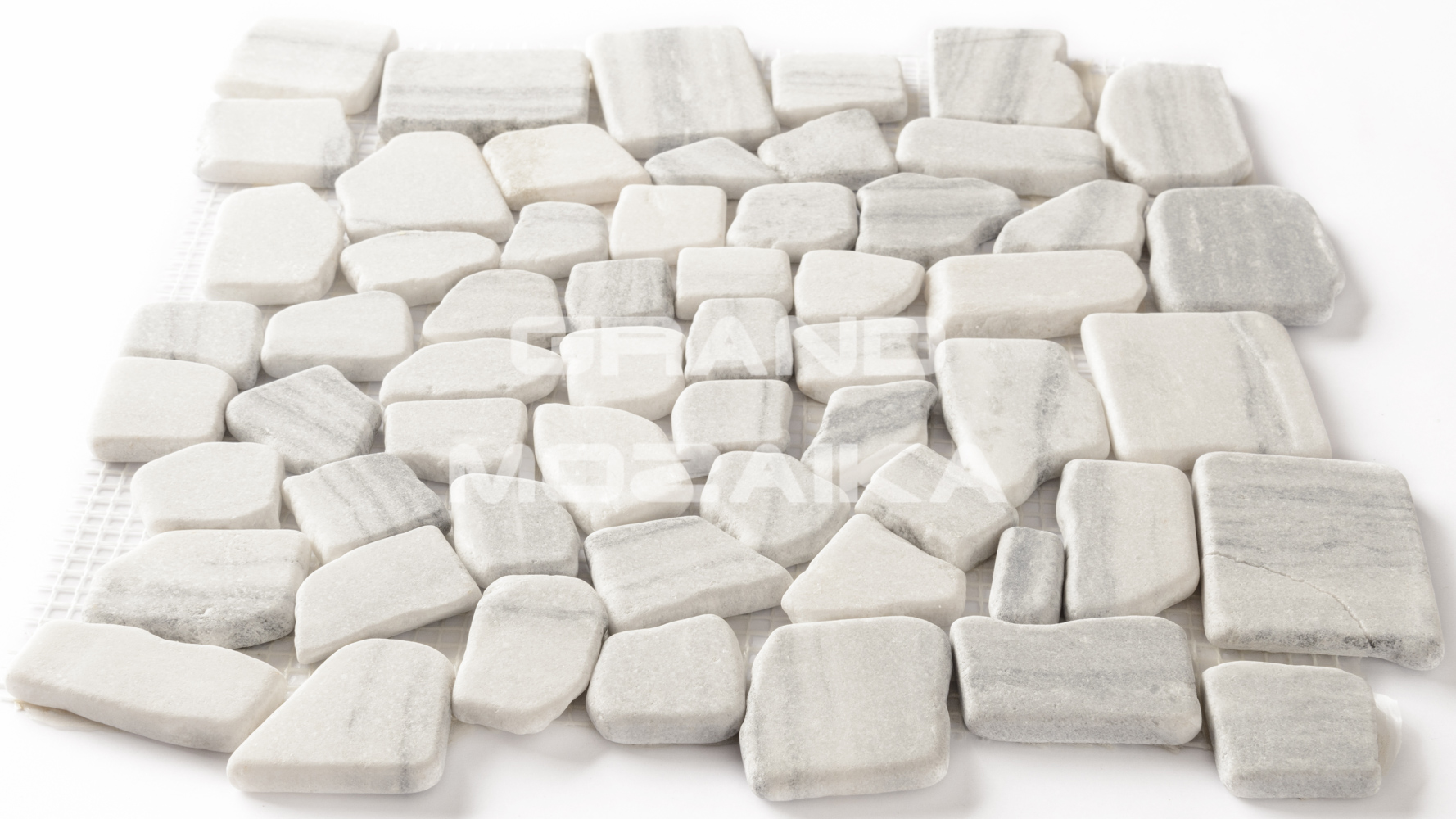 Мозаика 052372 MS7019 МРАМОР серый квадратный серия Nature