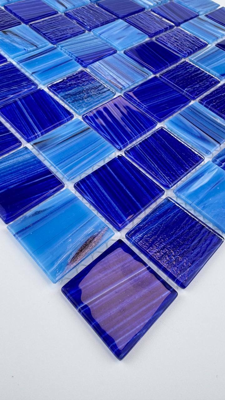 Мозаика Alaska dark blue серия Crystal Bona