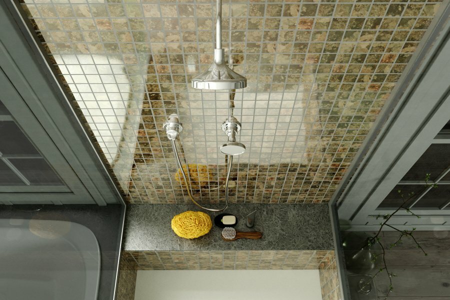 Мозаика Amuletto Leaf серия Misti Glass