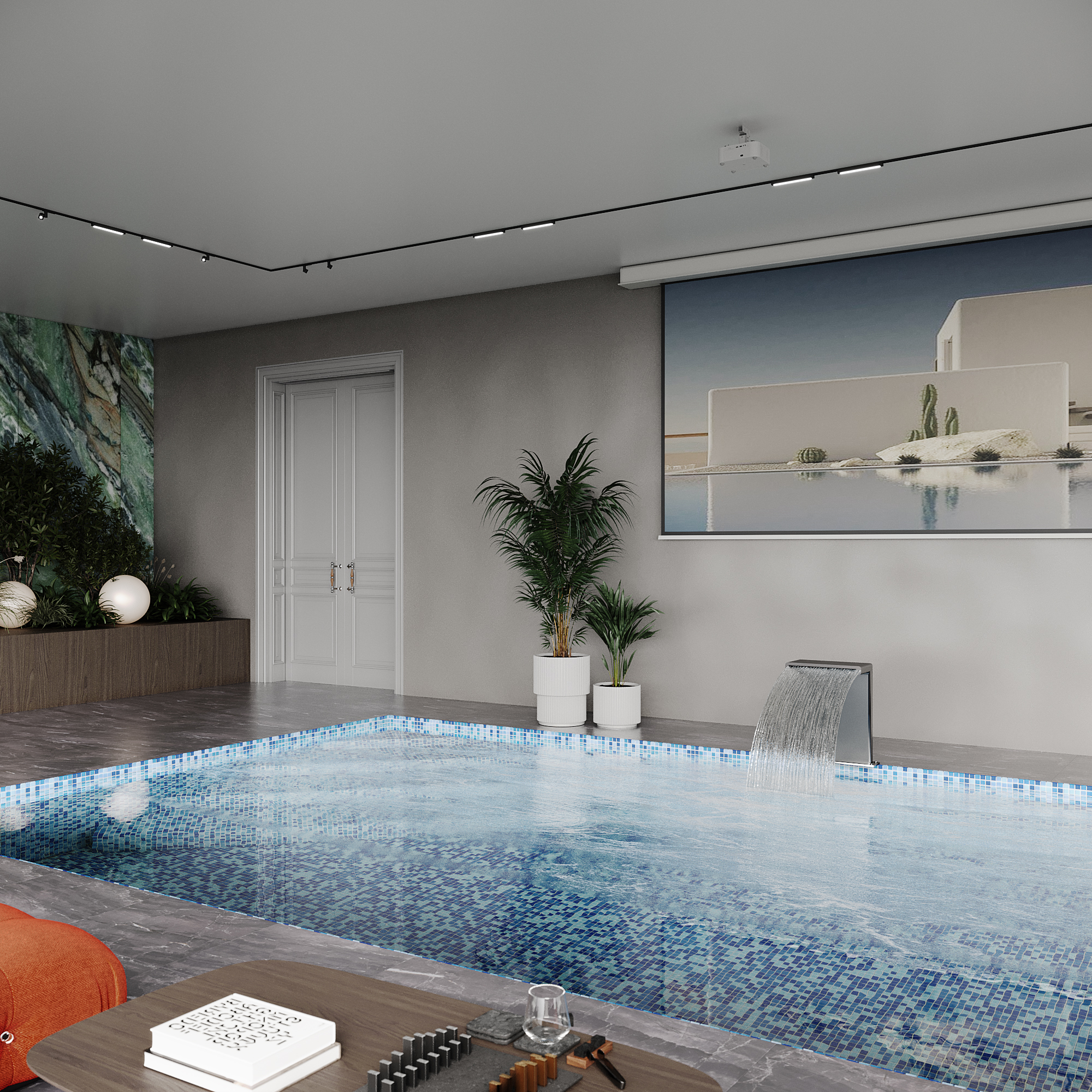 Мозаика Blue wave-1 серия Crystal Bona