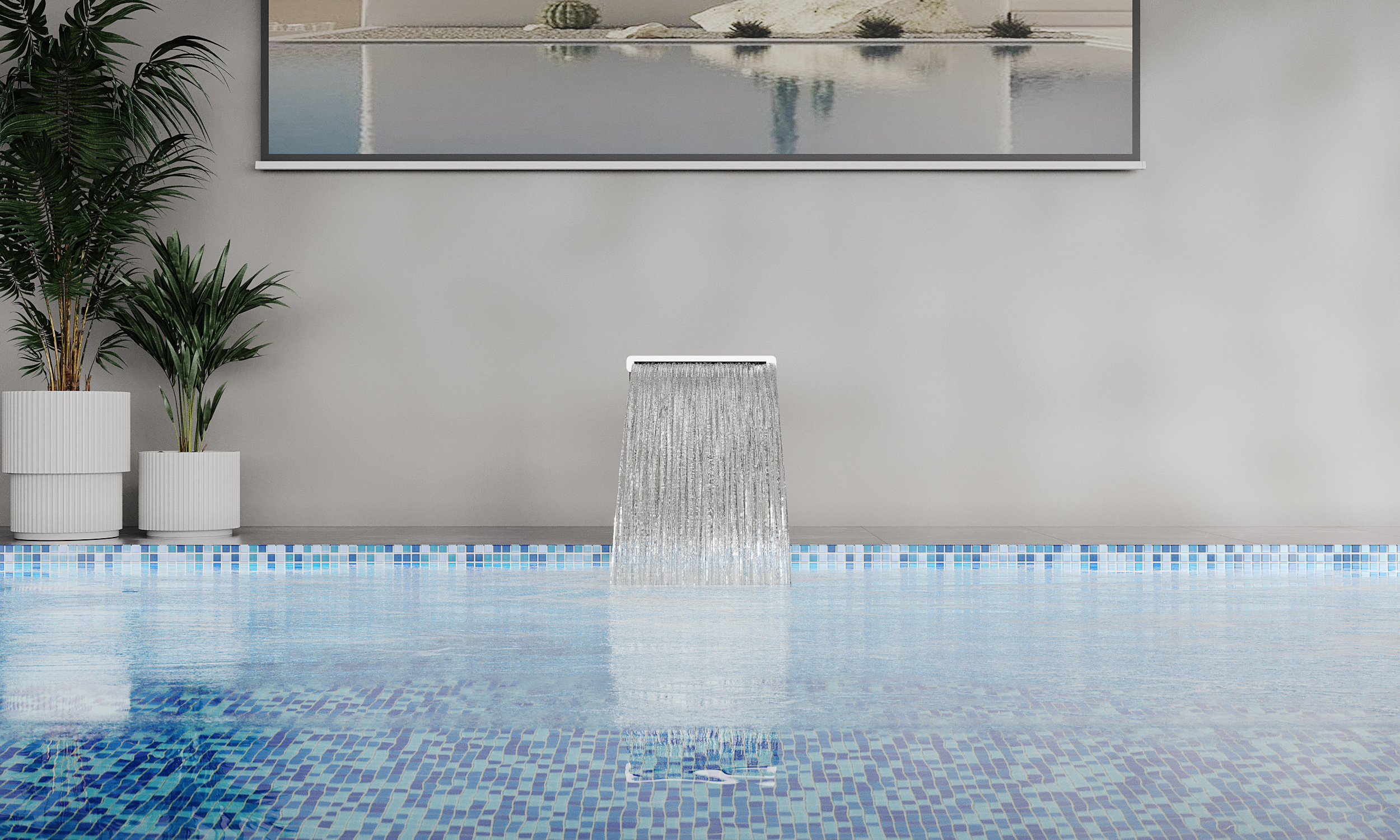 Мозаика Blue wave-1 серия Crystal Bona