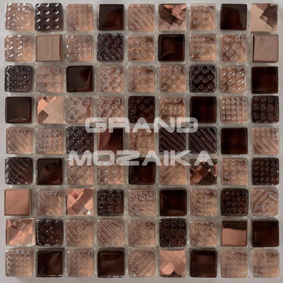 Мозаика Crystal brown серия Glass