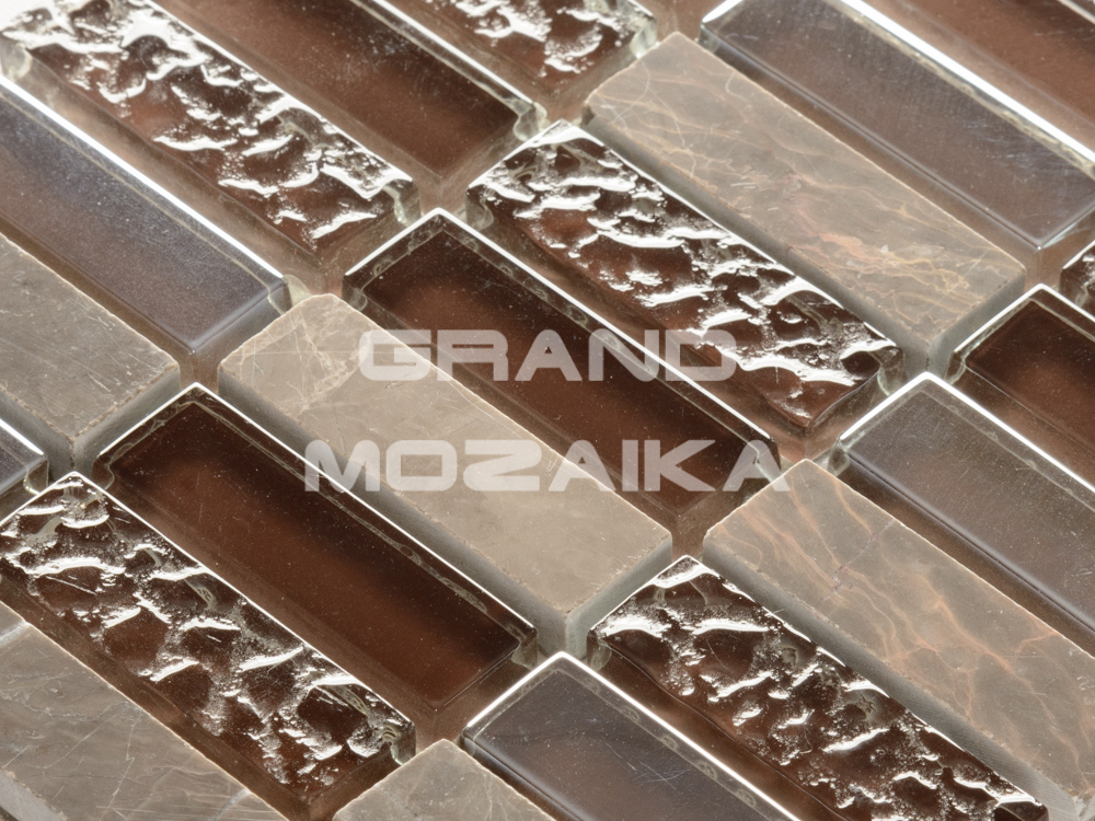 Мозаика Super Line (brown) серия Glass-Stone