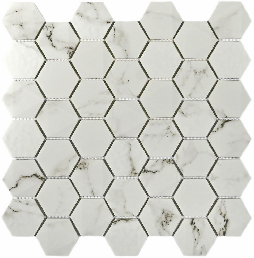 Мозаика Volume White серия Misti Glass