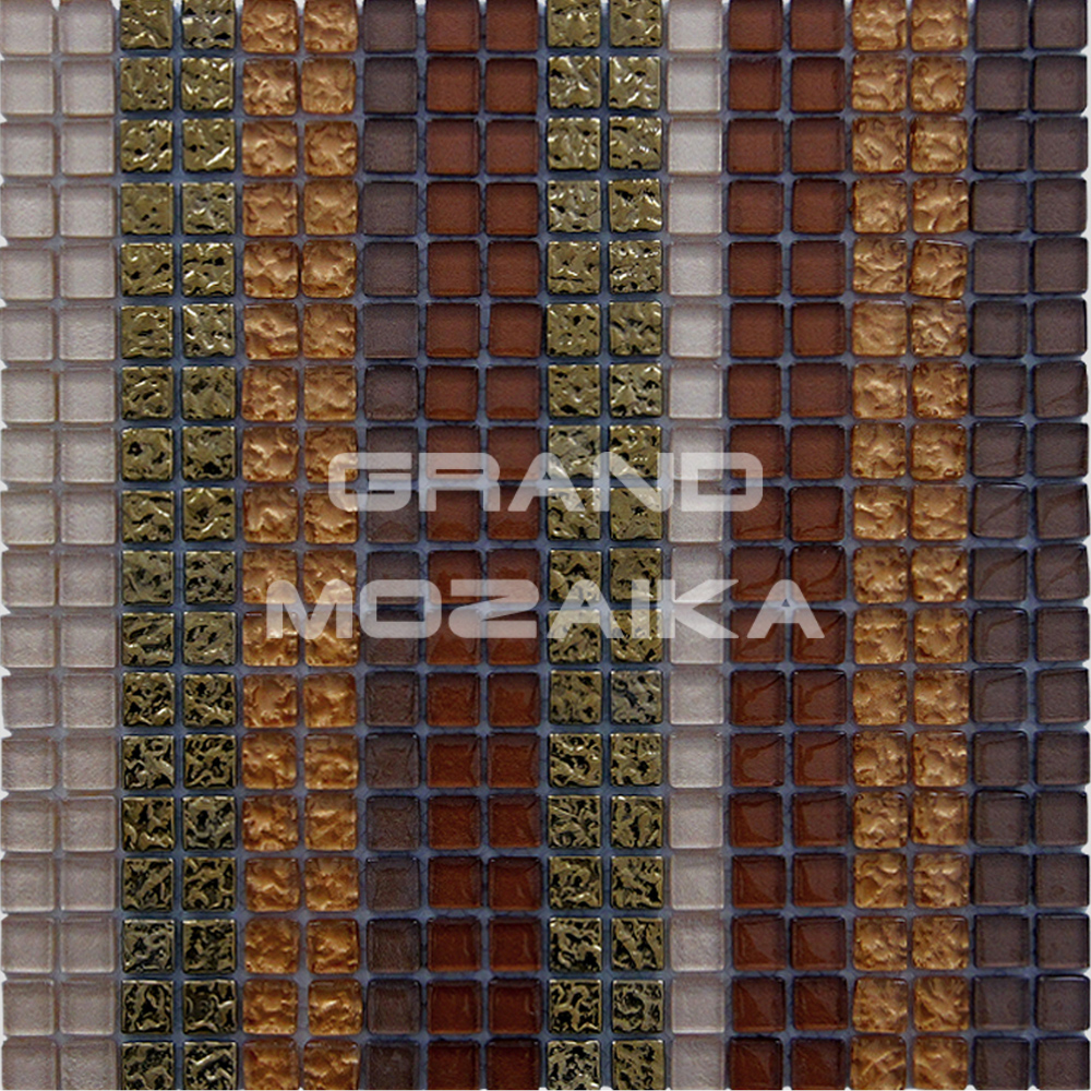Мозаика Brown Stripes серия Orro Glass