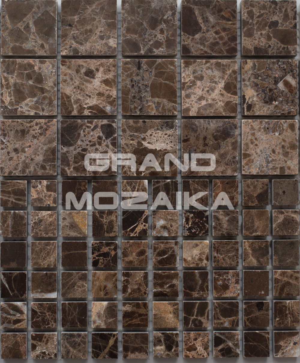 Мозаика Emperador Dark Pol. 30X30x7 серия Orro Stone