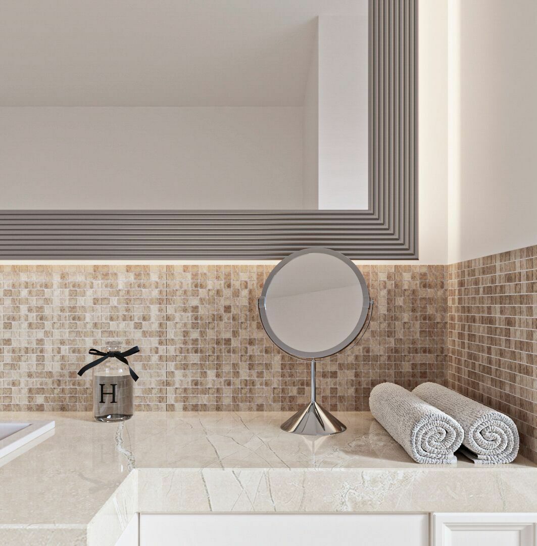 Мозаика Emperador Light Pol. 15X15x4 серия Orro Stone