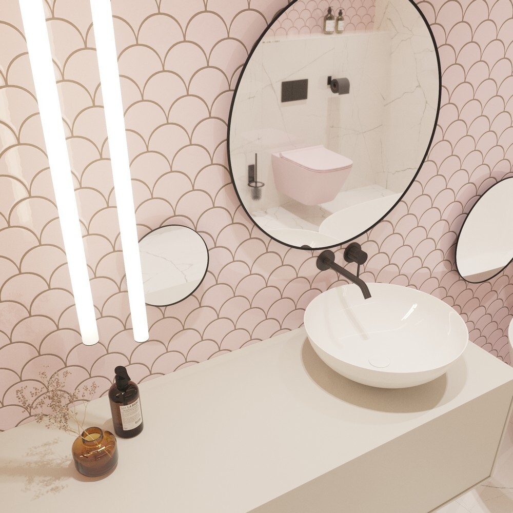 Мозаика Pink Scales серия Orro Ceramics