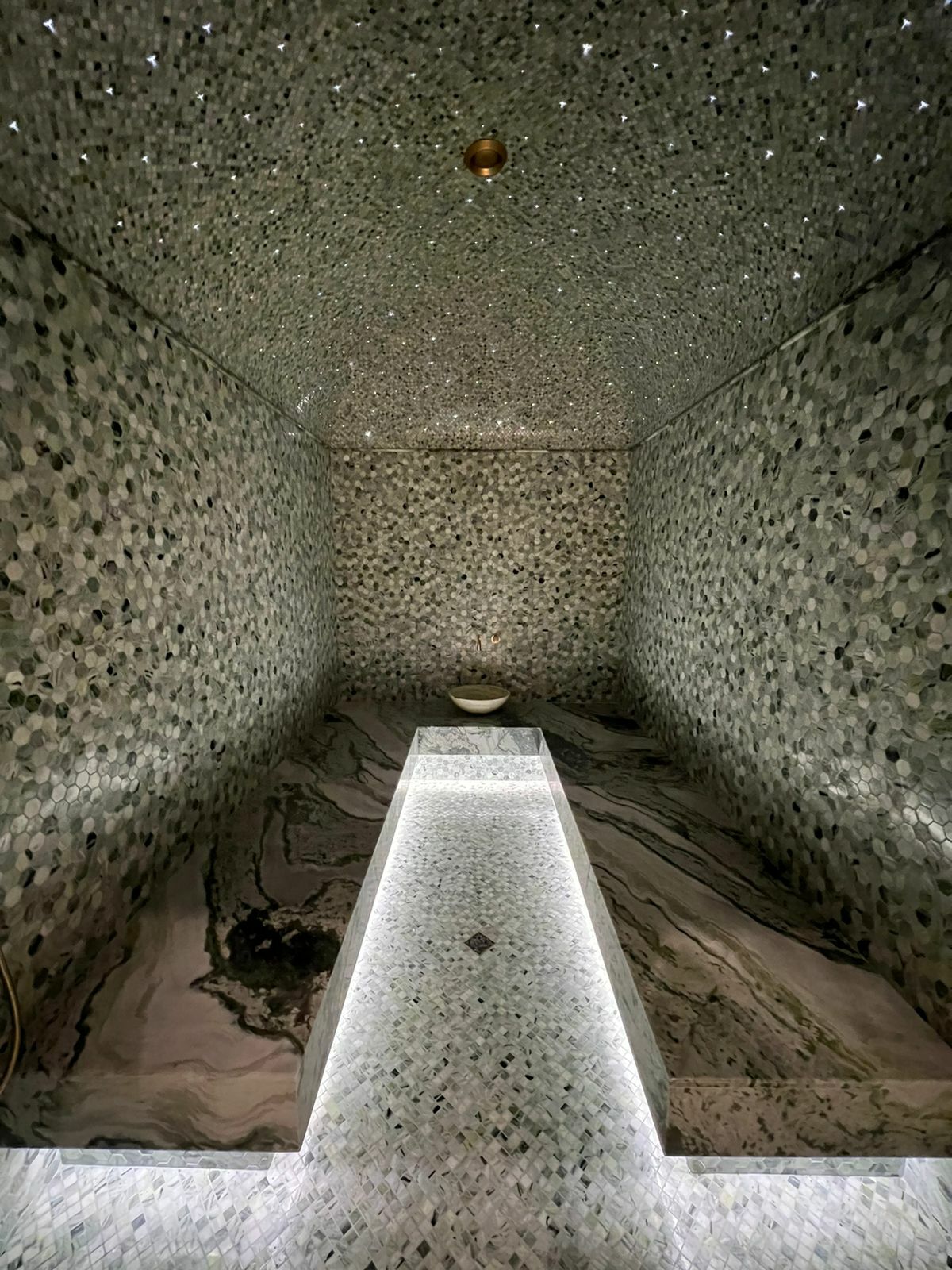 Мозаика Onice Verde oliva POL 15x15x7 серия Pietrine