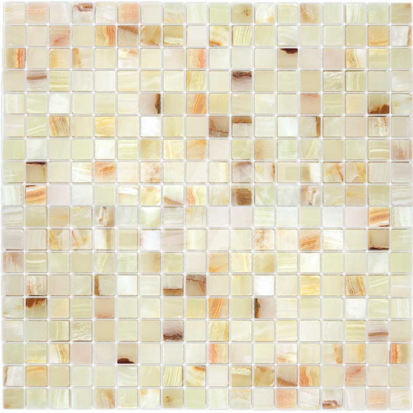 Мозаика Onice Jade Bianco POL 15x15x7 серия Pietrine