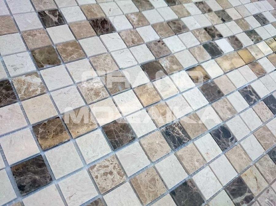 Мозаика Pietra Mix 1 MAT 23x23х4 серия Pietrine Slim