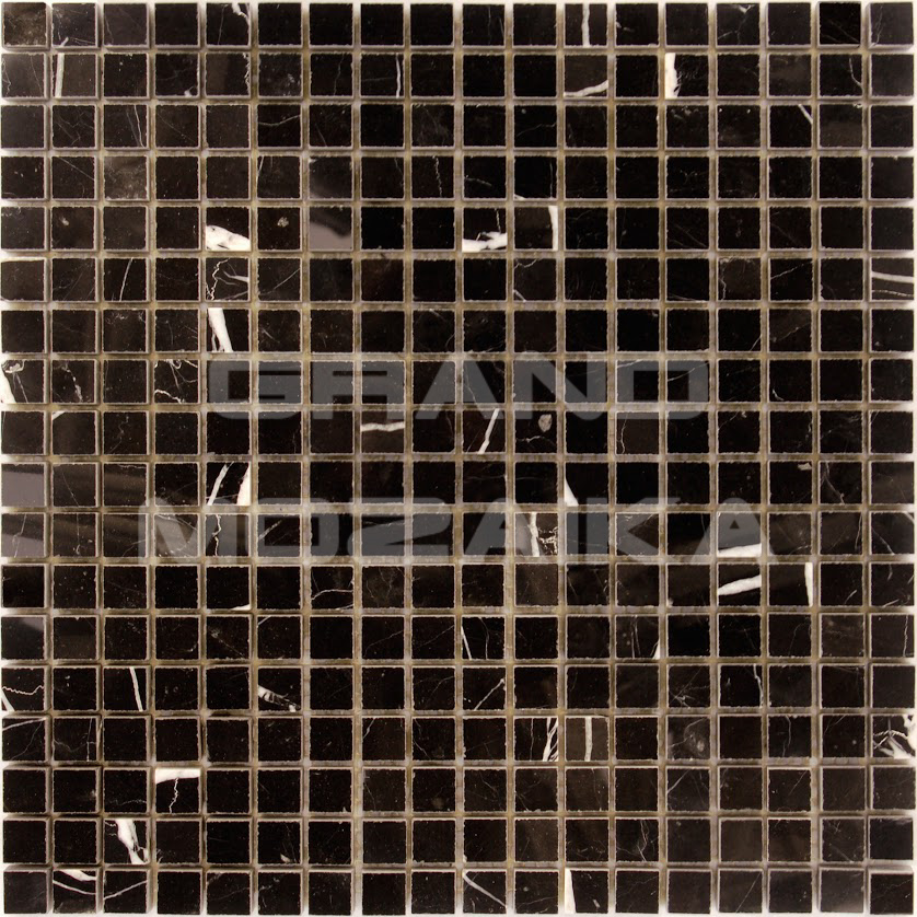 Мозаика Nero oriente POL 15x15x7 нет серия Pietrine