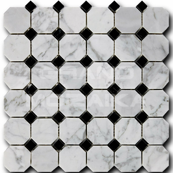 Мозаика Octagon Pattern Bianco/Nero серия Octagon Pattern