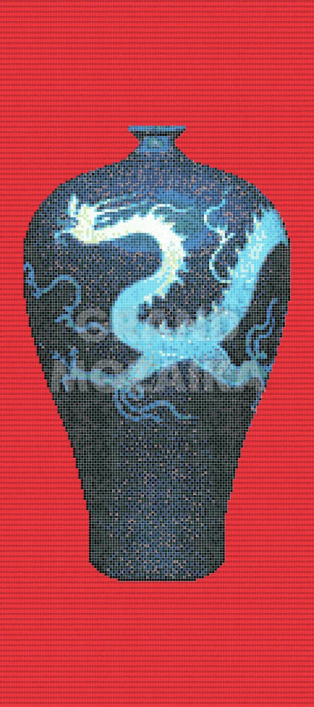 Панно Blue Vases B серия Decorations