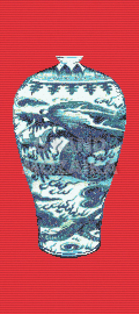 Панно Blue Vases C серия Decorations