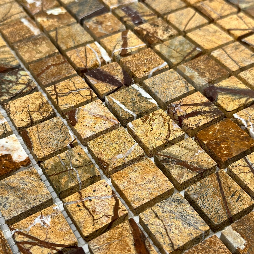 Мозаика FANCY BROWN 23x23 серия Marble Stone