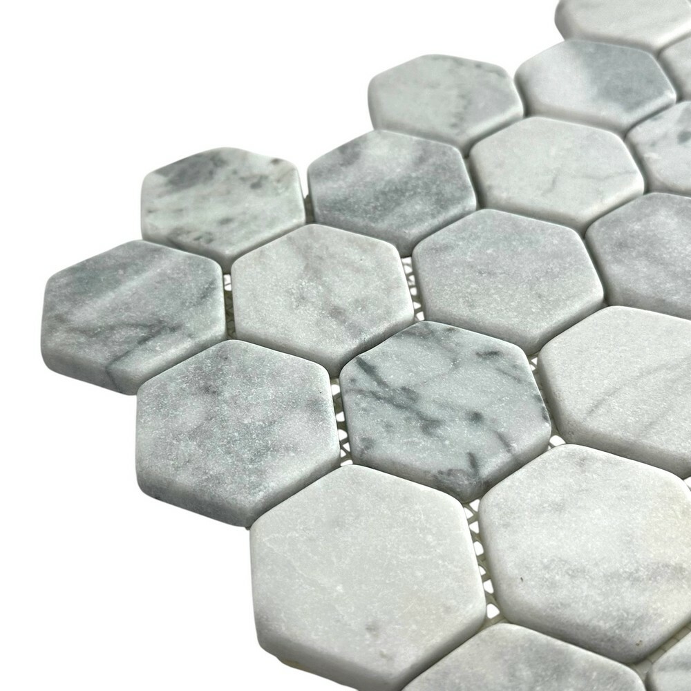 Мозаика HEXAGON CARRARA BIANCO MAT 10 серия Hexagon