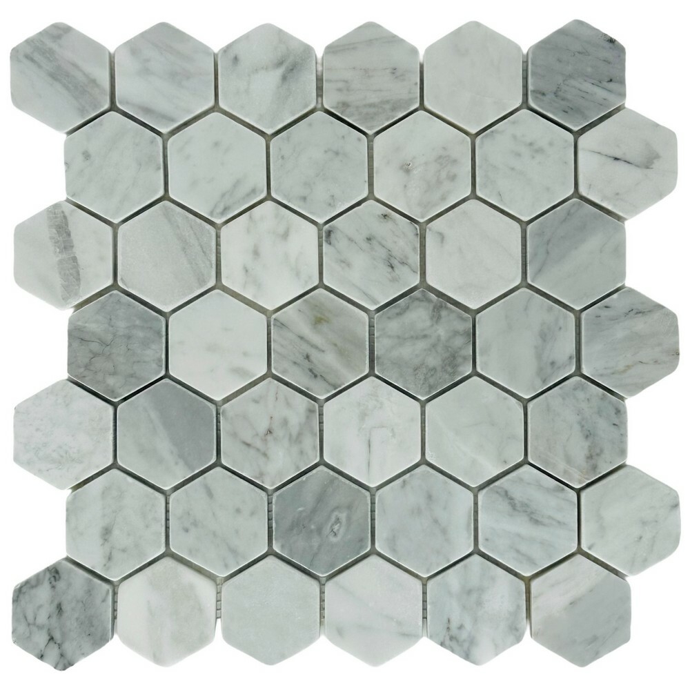 Мозаика HEXAGON CARRARA BIANCO POL 10 серия Hexagon