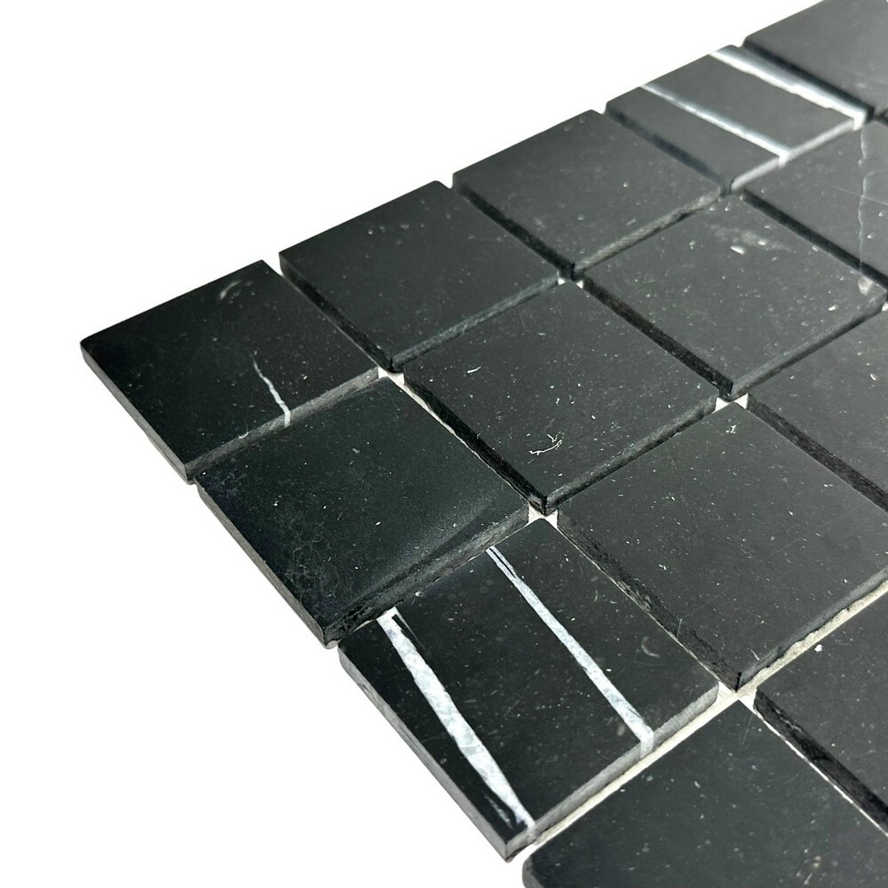 Мозаика NERO MARQUINA POL 48x48 серия Marble Stone