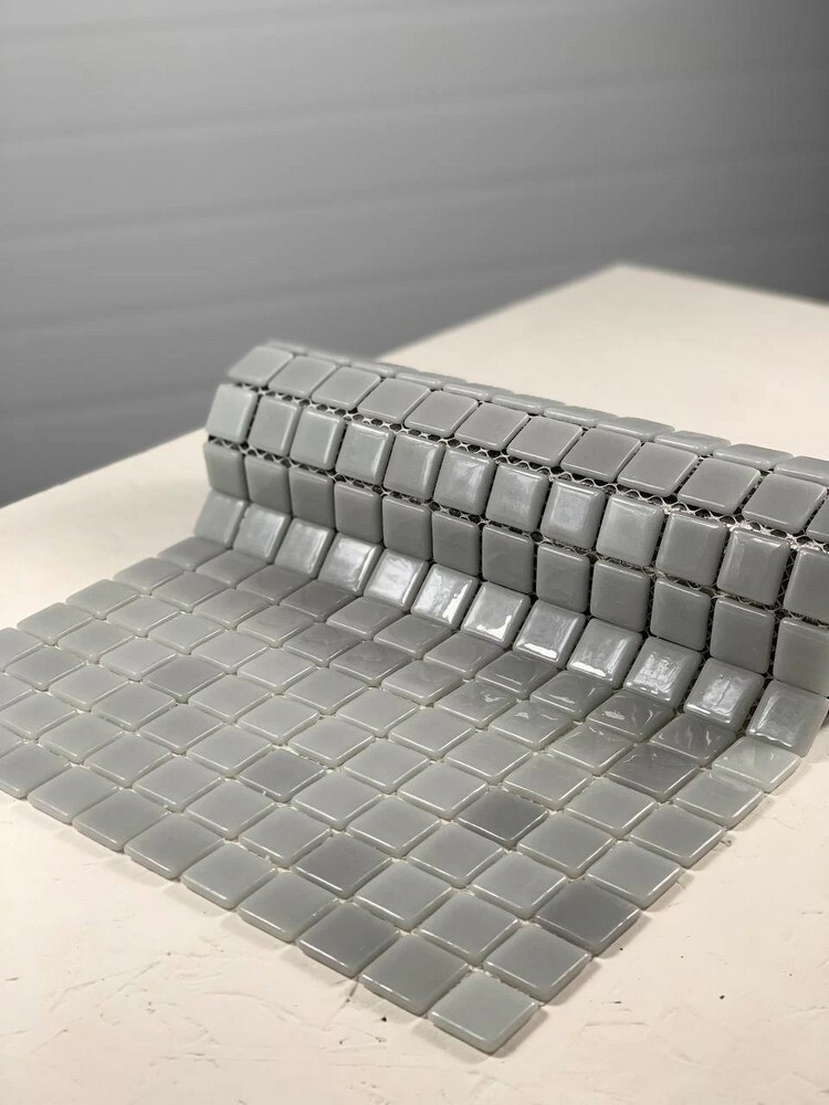 Мозаика Серое стекло серия Pools-П